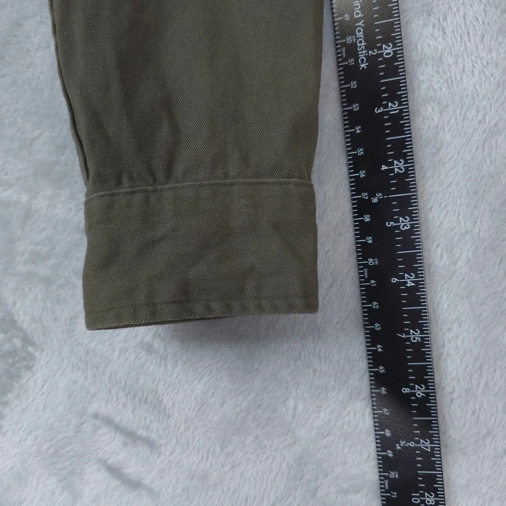 Original Use Military Field Jacket Mens S Army Green‎ Zip Utility Patched Shirt